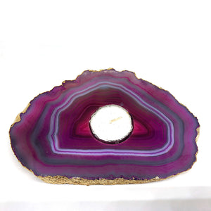 Agate Gemstone Tea light Candle - The Style Salad
