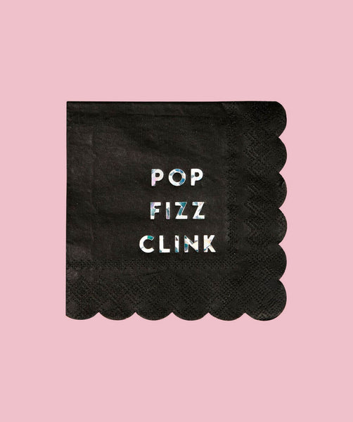 Pop Fizz Clink Paper Napkins - The Style Salad