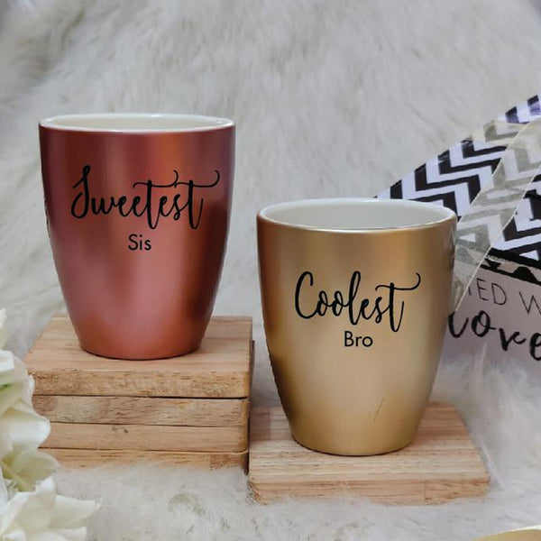 Sweetest Sis / Coolest Bro Mugs - The Style Salad