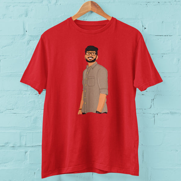Cartoon illustration T - Shirt Personalised -The Style Salad
