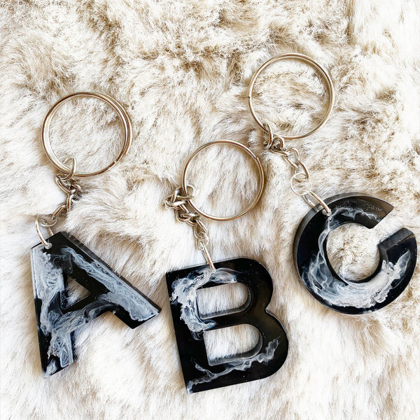 A-Z Resin Keychains - The Style Salad