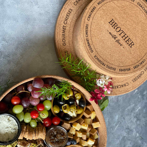 Personalised Round Cork Gift Box - The Style Salad