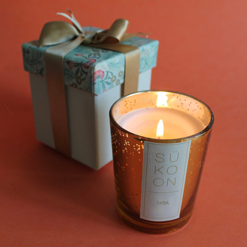 Saba: Jasmine, Bergamot & Green Tea Candle - The Style Salad