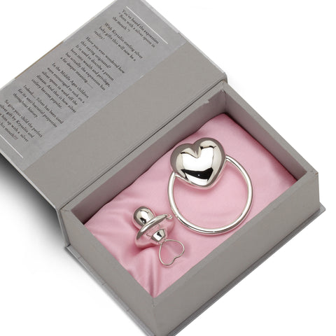 Sterling Silver Rattle & Pacifier - The Style Salad