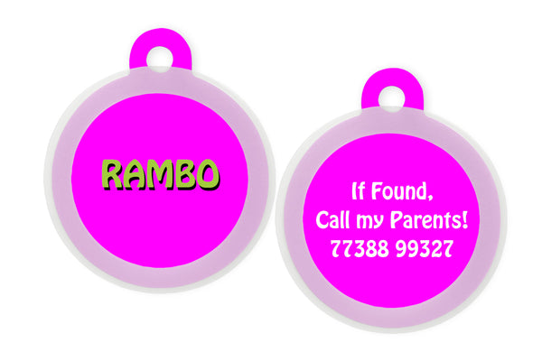 Pet ID Tags Solids / Gradients - The Style Salad