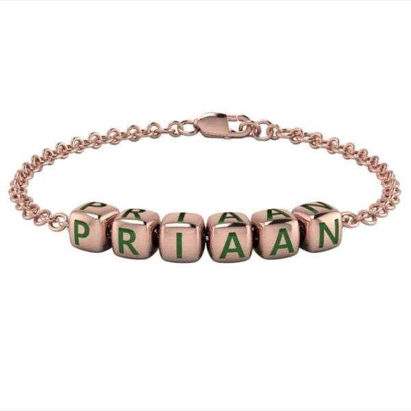 Baby Dice Bracelet Personalised - The Style Salad