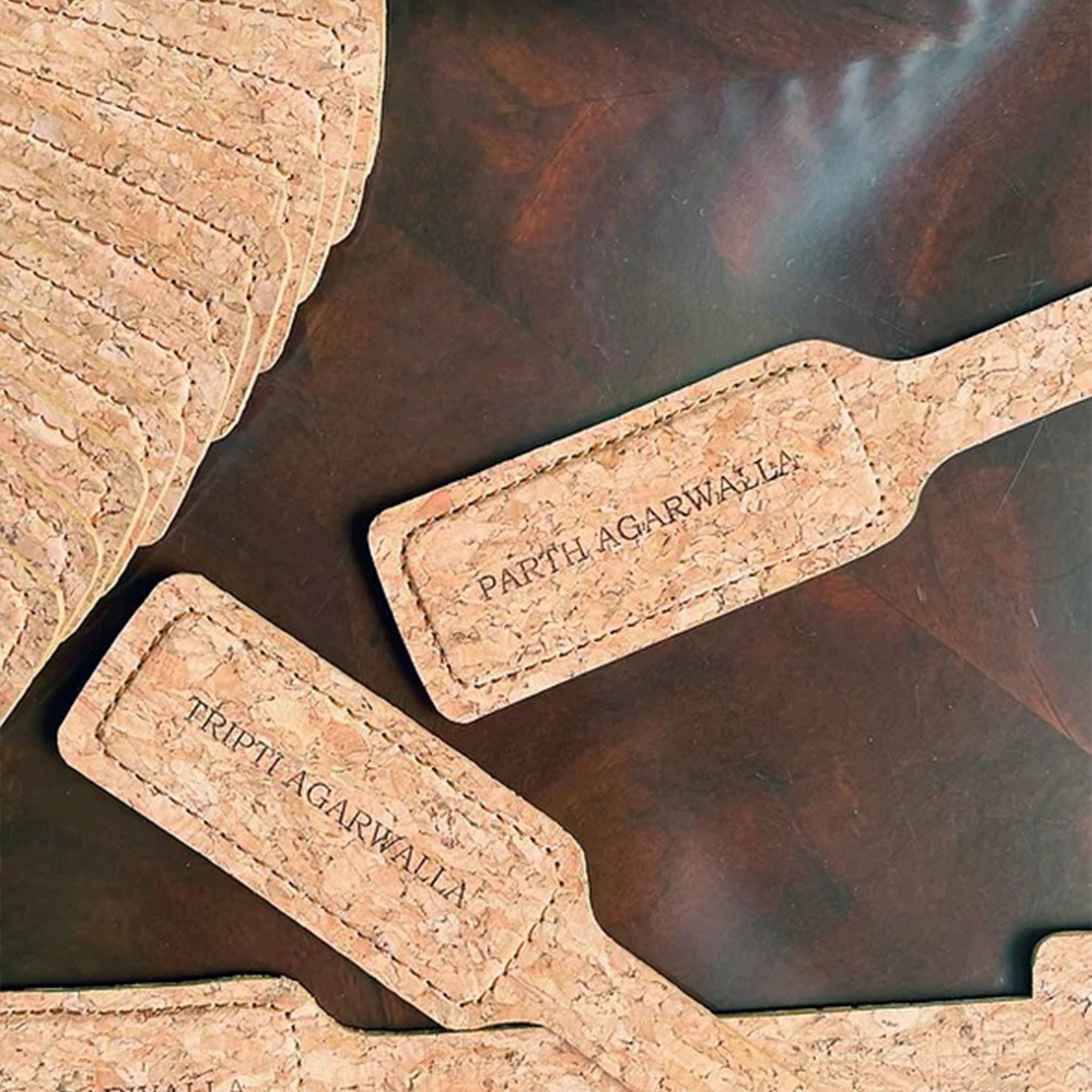 Personalised Cork Luggage Tags