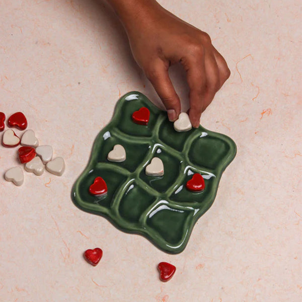 Love Themed Ceramic Tic Tac Toe - the style salad