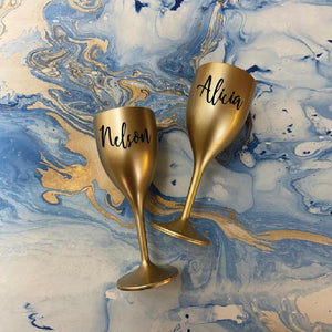 Personalized Wine Glass for Christmas