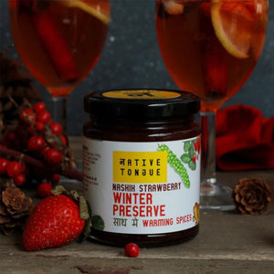 Strawberry Winter Preserve with Warming Spices - the style salad