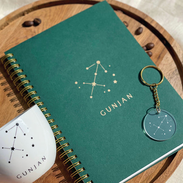 Zodiac Spiral Notebook Personalised - The Style Salad