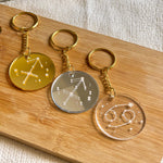 Acrylic Zodiac Keychain Personalised